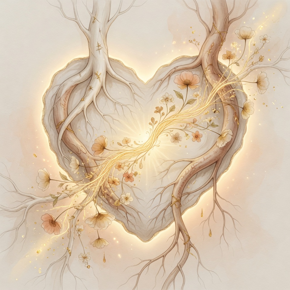 Duo racine — illustration claire